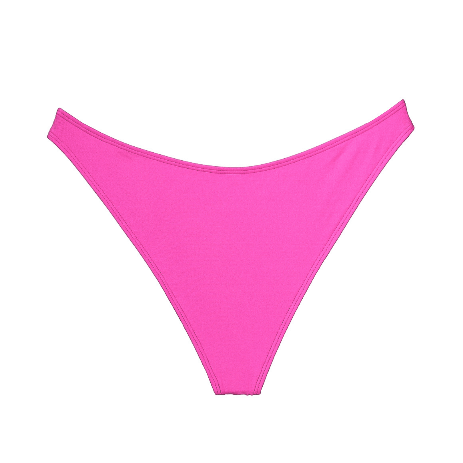 hot pink medium coverage high leg bikini bottom