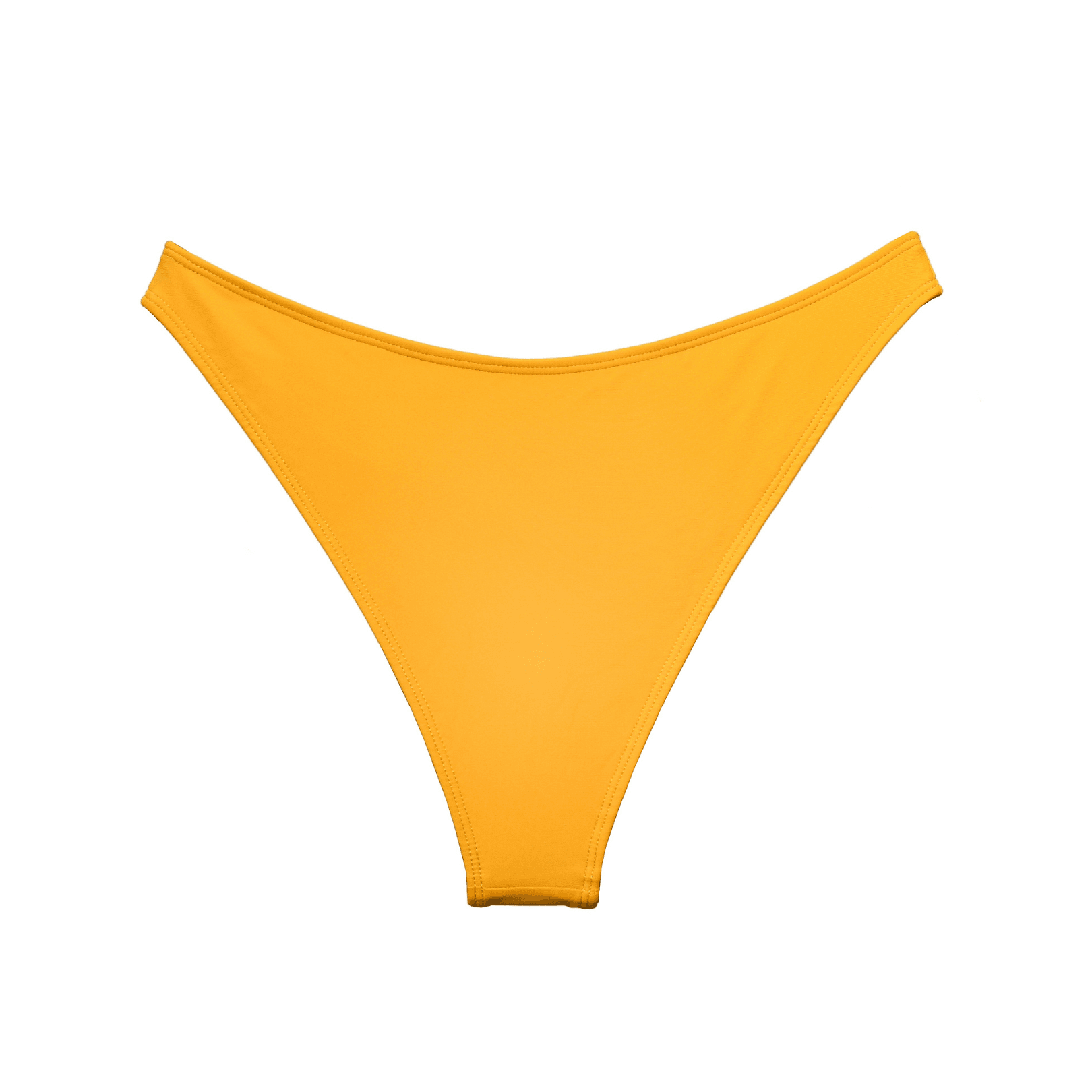 yellow orange medium coverage sustainable swimwear bikini bottoms