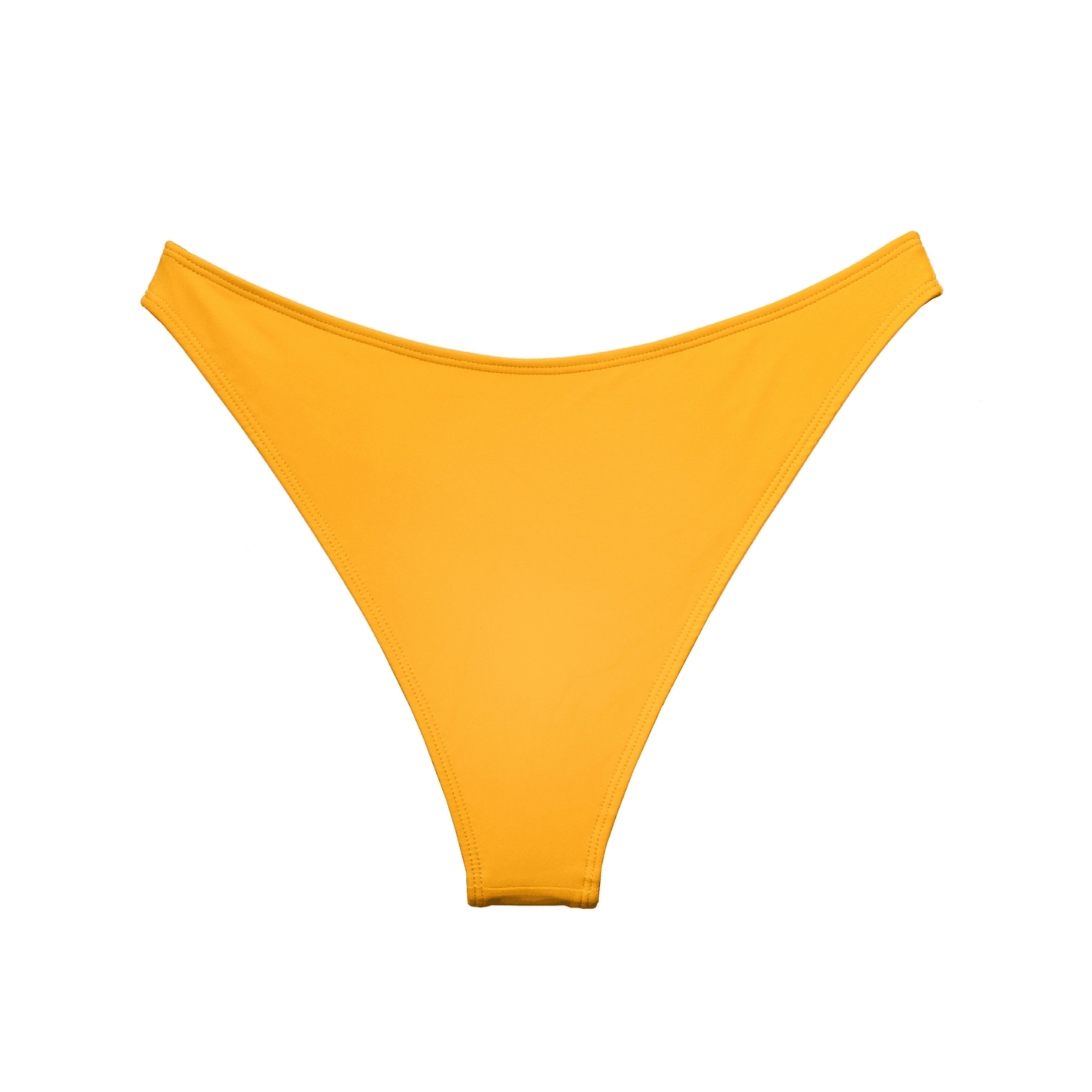 yellow orange medium coverage sustainable swimwear bikini bottoms 