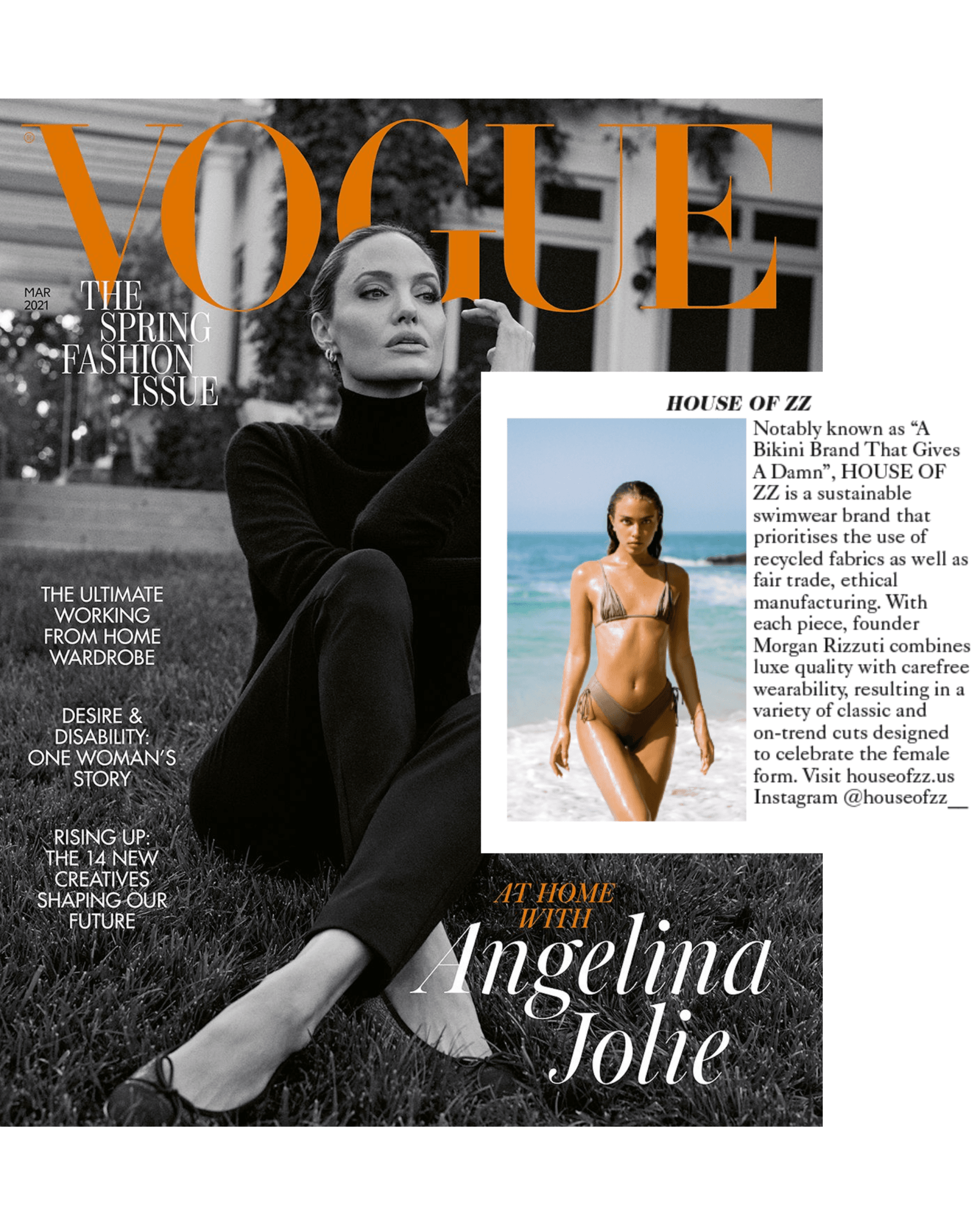 BRITISH VOGUE: March 2021 Print Issue - HOUSE OF ZZ