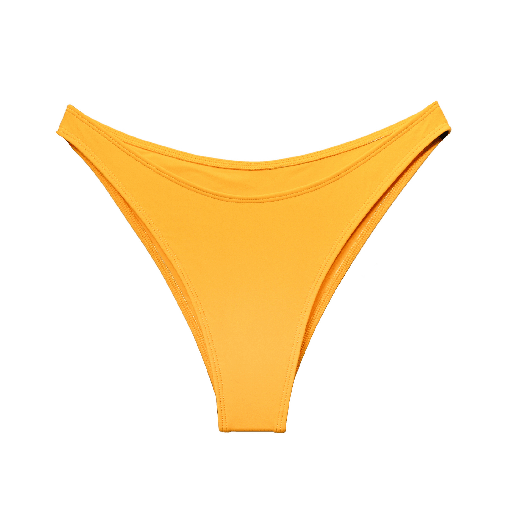 yellow orange high leg bikini swimwear bottoms